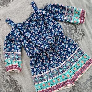 Adorable cold shoulder romper